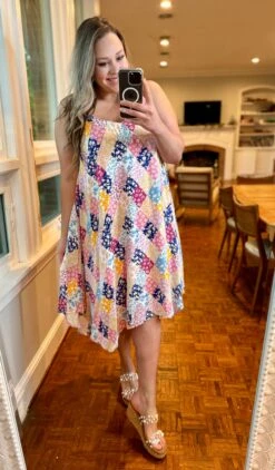 Sleeveless Multi Color Dress | S-3X -Dress Delight 05c012561b757495b36c06de24a7a6bd