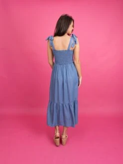 Sleeveless Smocked Midi Dress | S - L -Dress Delight 0cacba0ad1c1693eec9050d33dd46ee6