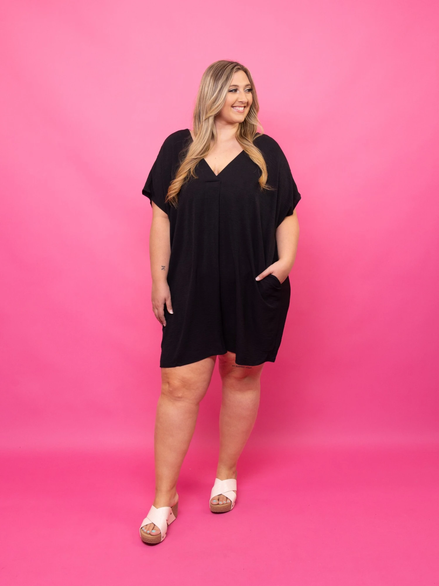 Airflow Short Sleeve V-Neck Dress | S - 2X 3 Airflow Short Sleeve V-Neck Dress | S - 2X - Image 3