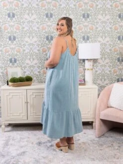 Mineral Washed Round Neck Gauze Midi Dress | S - 3XL 11 Mineral Washed Round Neck Gauze Midi Dress | S - 3XL -Dress Delight 18138d0380f453aad512fccb356ad473