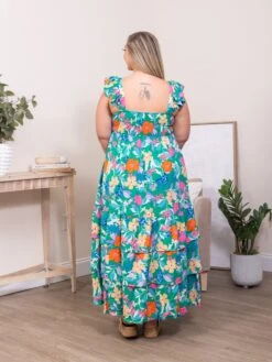 Floral Tiered Maxi Dress | S-XL -Dress Delight 4ec04e7cd1591f39b2cb5e4e4098bf33