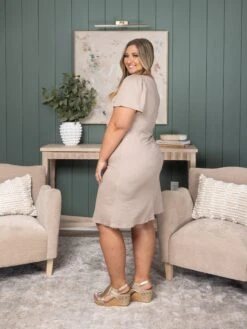 Zenana Brushed DTY Microfiber Ruffle Sleeve Dress | S-XL -Dress Delight 545f0ab3e1bff2a537d0f3d4b75b7385