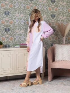 MultIcolor Button Down Shirt Dress | S-3X -Dress Delight 56f63910e60ed77982973a6aa15a7c08