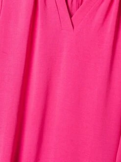 Peasant Sleeve Split Neck Midi Dress | S-3X -Dress Delight 5e2e545c3de5afe1c5d1e88f8c3ccc13