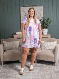 Patchwork Relaxed Dress | S-L