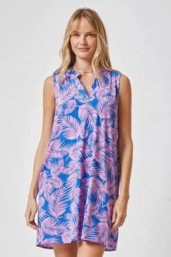 Lizzy Wrinkle Free Sleeveless Printed Dress | S - 3X