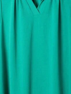 Peasant Sleeve Split Neck Midi Dress | S-3X -Dress Delight 788fd0b02a23895890ace5e01f6b3959