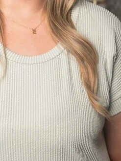 Twist Ribbed Short Sleeve Dress | S-3X 11 Twist Ribbed Short Sleeve Dress | S-3X -Dress Delight 7ea04e351ab22f4263fd53c68390c42c