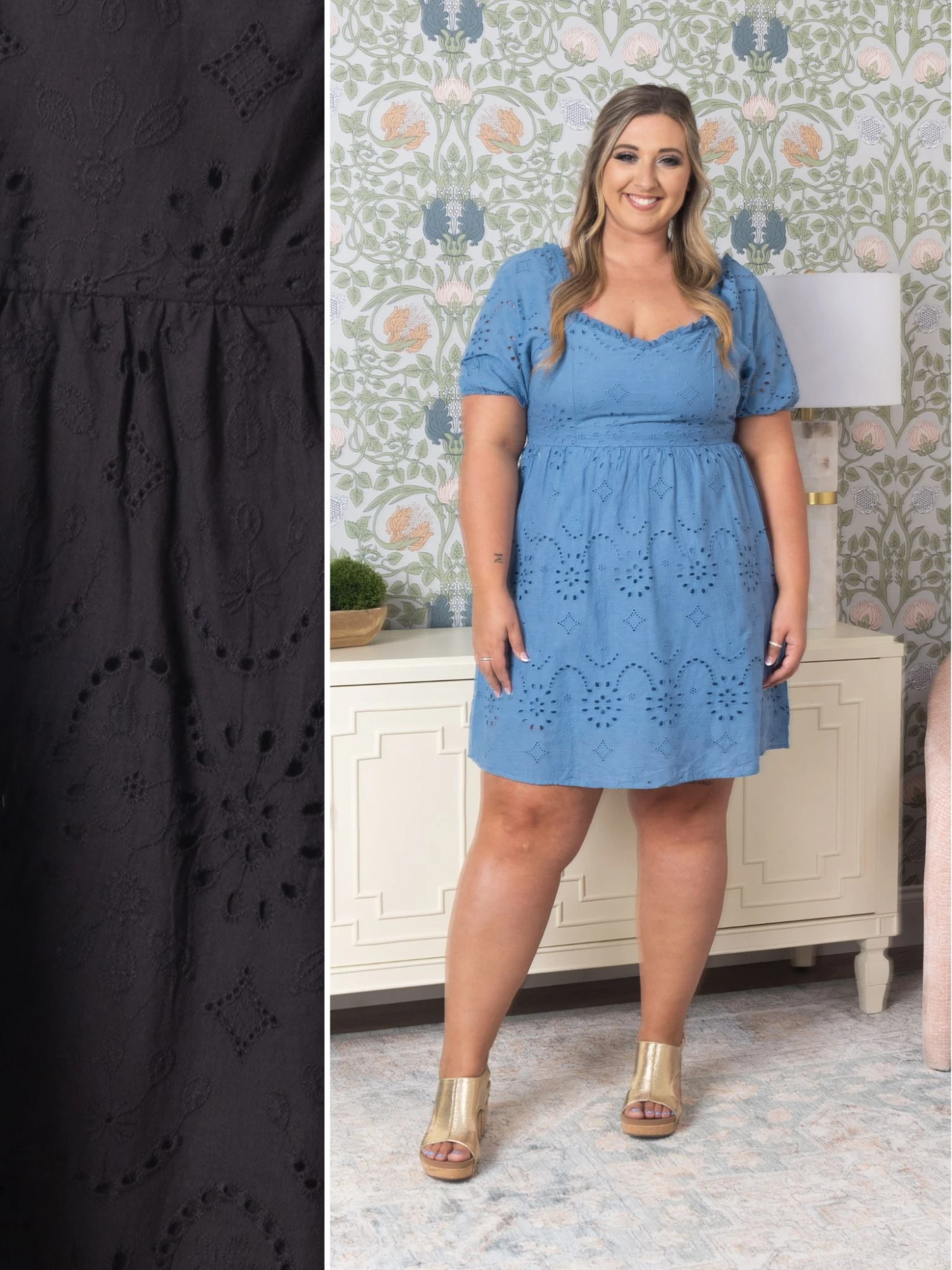 Puff Sleeve Elastic Waist Dress | S-L 2 Puff Sleeve Elastic Waist Dress | S-L - Image 2