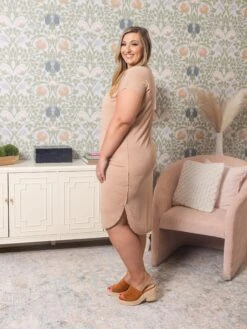 Soft High Low Midi Dress | S - L -Dress Delight 80ea4618e34b5357ef0ebb57e64619de