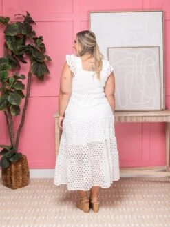 Eyelet Maxi Dress | S - L -Dress Delight 95392bc8b72eb7e5876a578b287011f0