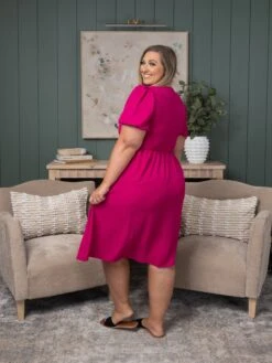 Solid Dress V-Neck W/Ruffled Sleeves | S-L 8 Solid Dress V-Neck W/Ruffled Sleeves | S-L -Dress Delight 99d81edf1354ac146976dd36222fa529