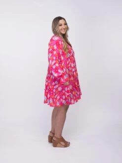 Round Neck Floral Babydoll Dress | S - XL -Dress Delight Eheyj7CIH9Xm9zjC8djWam7WToOoMDGtAz0AxlZr