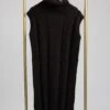 Sleeveless Turtle Neck Cable Knit Sweater Dress | S-L