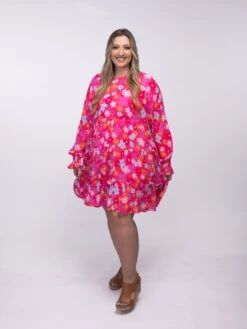 Round Neck Floral Babydoll Dress | S - XL -Dress Delight XEuEG9LW1jmCi1NX2gpkbxFmkP8Sj5xKVpAaSfw1