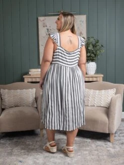 Striped Midi Dress | S-3X 5 Striped Midi Dress | S-3X -Dress Delight a5d3b6e7ce5502e4909f15b9db8df992