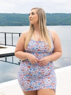 Drawstring Ruched Floral Swim Dress | S-XL Swim *Final Sale* 11 Drawstring Ruched Floral Swim Dress | S-XL Swim *Final Sale* -Dress Delight aa433fd41ac6c66950b6a329ee125176