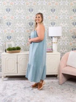 Mineral Washed Round Neck Gauze Midi Dress | S - 3XL 10 Mineral Washed Round Neck Gauze Midi Dress | S - 3XL -Dress Delight ba0ce81b150f7d9156e8195fb178399b