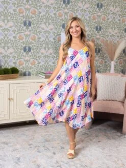 Sleeveless Multi Color Dress | S-3X