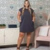 Short Sleeve Round Neck Mini Dress | S - 3XL