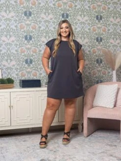 Short Sleeve Round Neck Mini Dress | S - 3XL