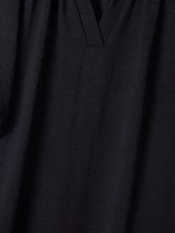 Peasant Sleeve Split Neck Midi Dress | S-3X -Dress Delight d373fee581f3dc9d9699c90424bb3f8b