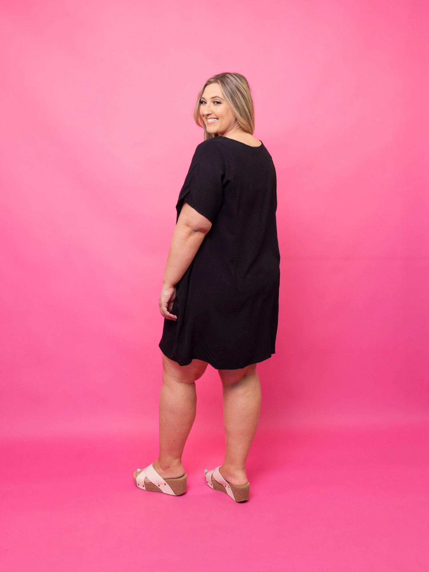 Airflow Short Sleeve V-Neck Dress | S - 2X 5 Airflow Short Sleeve V-Neck Dress | S - 2X - Image 5