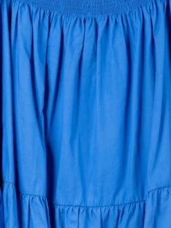 Poplin Tiered Square Neck Flutter Sleeve Midi Dress | S - 3XL -Dress Delight db4adb1f544ad730646b317fa9cb26ad