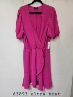 Spin USA Short Sleeve Surplus Dress | S - 3XL -Dress Delight e374612c7fee6be3552176ebf2bf1e6f