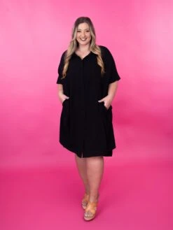 Button Down Drop Shoulder Collared Mini Dress W/ Pockets | S-3X 9 Button Down Drop Shoulder Collared Mini Dress W/ Pockets | S-3X -Dress Delight eVzqRxlxByXGTLoyIsTXLvbciwWdtXO3GZf38wwM