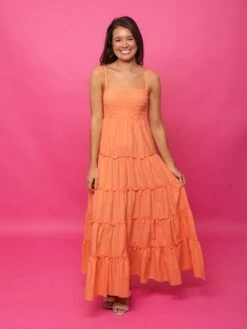 Zenana Smocked Tiered Maxi Dress W/ Spaghetti Straps | S - 3X -Dress Delight eqMTEC5kPATxOCeAB5R8lIHq1z5uqOUx6YeEjeRN