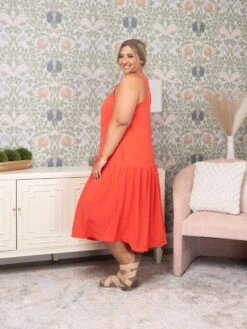 Woven Tiered Sleeveless Dress | S - XL -Dress Delight fbcfc5012de1b342cd34f82af73942c0