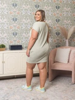 Twist Ribbed Short Sleeve Dress | S-3X 10 Twist Ribbed Short Sleeve Dress | S-3X -Dress Delight ffed1c4df5de33d3547d9a5e3b10e7da