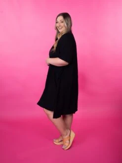 Button Down Drop Shoulder Collared Mini Dress W/ Pockets | S-3X 7 Button Down Drop Shoulder Collared Mini Dress W/ Pockets | S-3X -Dress Delight j2H70Mb7krAN0eVYGURyndl87PorghwEuEigXBFV