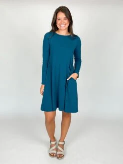 Zenana Long Sleeve Flare Dress W/ Round Neck & Pockets | S-3X *Final Sale* -Dress Delight mBSnmdTyCRzigBFR4Ymva2A1jSVGOLR3xad87ptQ