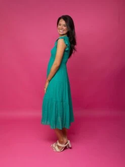 Smocked Tiered Midi Dress | S-3X -Dress Delight y7CIEWvfIKZk5RscEQLixRsqgeMBEIhEptdk85BL